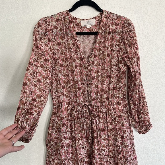 Trovata Birds of Paradis Pink Floral Ainsley B Sylvie Dress - Picture 3 of 14